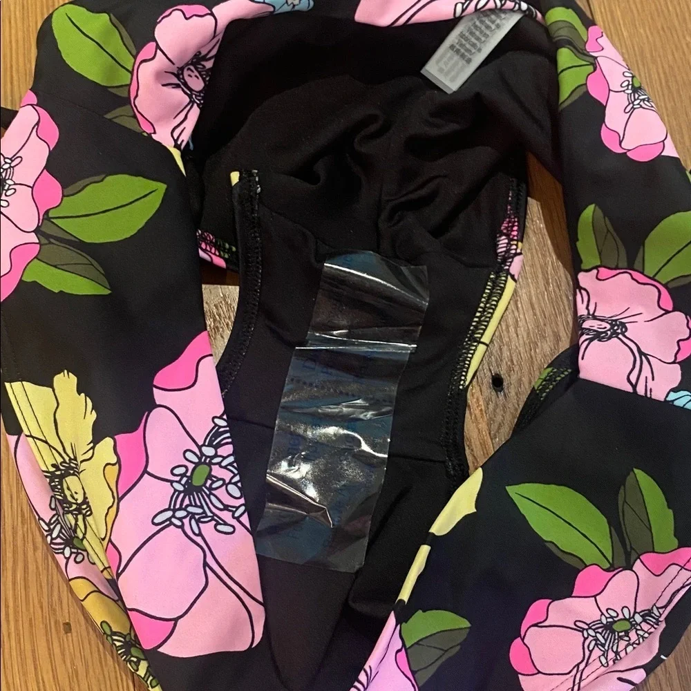 2pcs Swim Bikini Set Victoria's Secret Floral Retro Ultimate Gym Pinup PINK XL/L